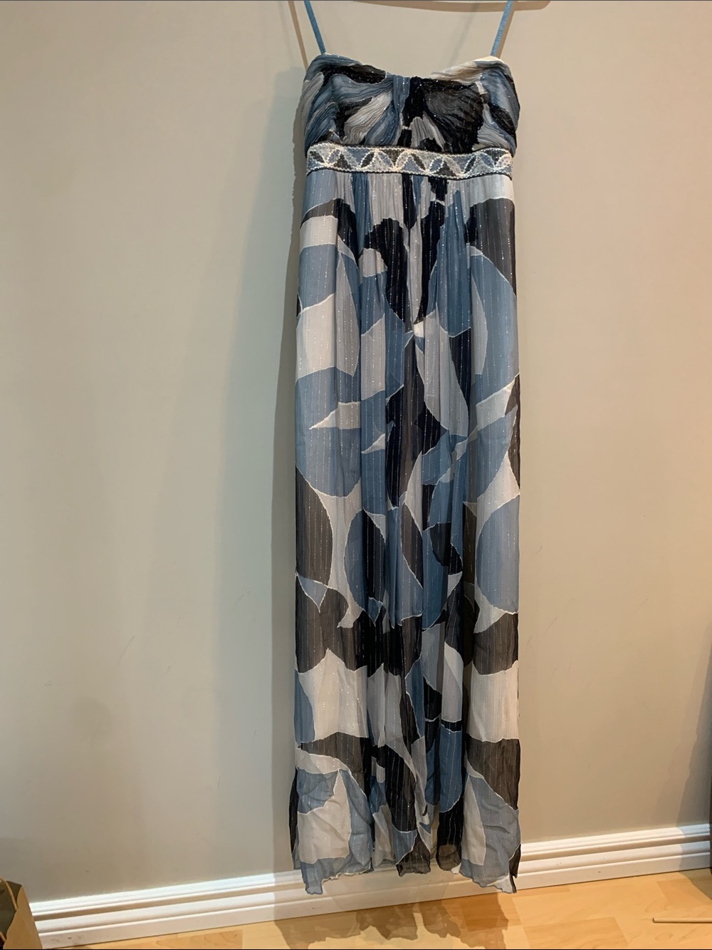 VINTAGE - BCBGMaxAzria Abstract Maxi Dress